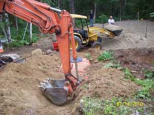 Backhoe and front loader